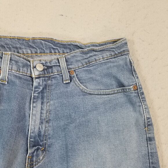 Levi's 505 jeans men's 36x26 regular fit blue stretch denim pants - Picture 4 of 13